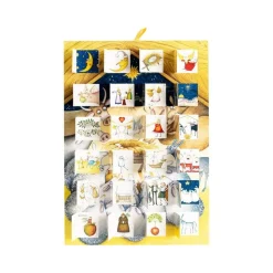 Nativity With Animals Cmas Med Flat Advent Calendar W/Env