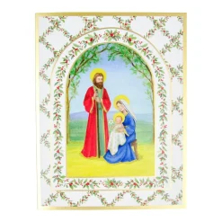 Nativity With Decorated Arch Classic Boxed Christmas Cards - includes 15 cards & envelopes