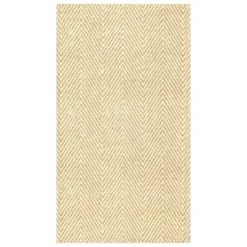 Natural Jute Paper Linen Guest Towel Napkins - 12 Per Package