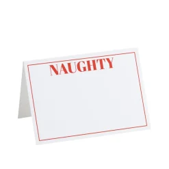Naughty or Nice Reversible Place Cards - 8 Per Package