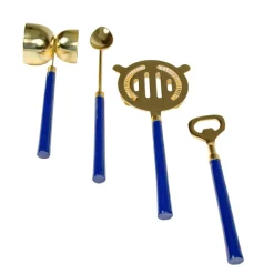 Navy & Shiny Brass Bar Tool Sets