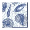 Netting and Shells Paper Luncheon Napkins in Blue - 20 Per Package