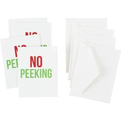 No Peeking Gift Enclosure Cards - 4 Mini Cards & 4 Envelopes