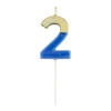 Number Candle 2 - French Blue