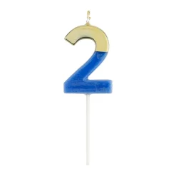 Number Candle 2 - French Blue