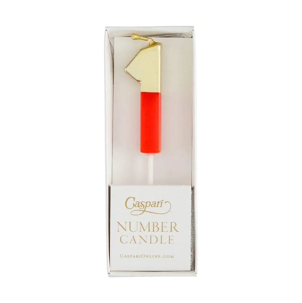 Number Candle 1 - Red