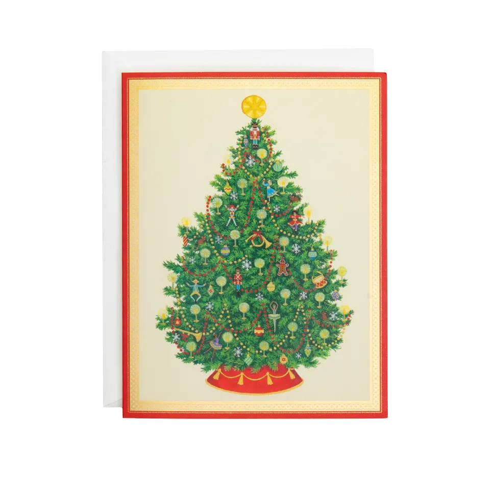 Nutcracker Ballet Christmas Tree Large Boxed Christmas Cards - includes 15 Boxed Christmas Cards
