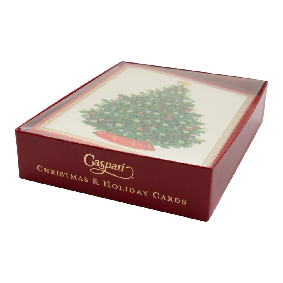 Nutcracker Ballet Christmas Tree Large Boxed Christmas Cards - includes 15 Boxed Christmas Cards