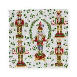 Nutcracker Christmas Cocktail Napkins - 20 Per Package