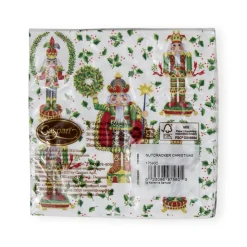 Nutcracker Christmas Cocktail Napkins - 20 Per Package