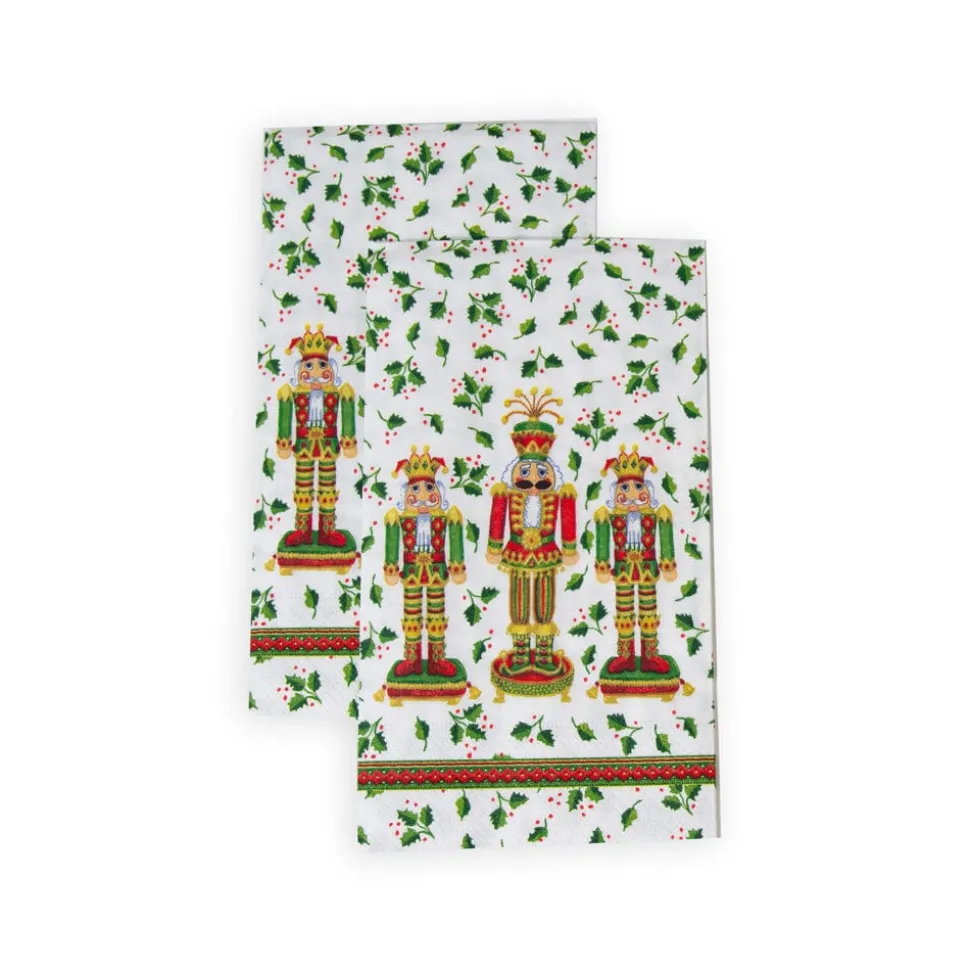 Nutcracker Christmas Guest Towel Napkins - 15 Per Package
