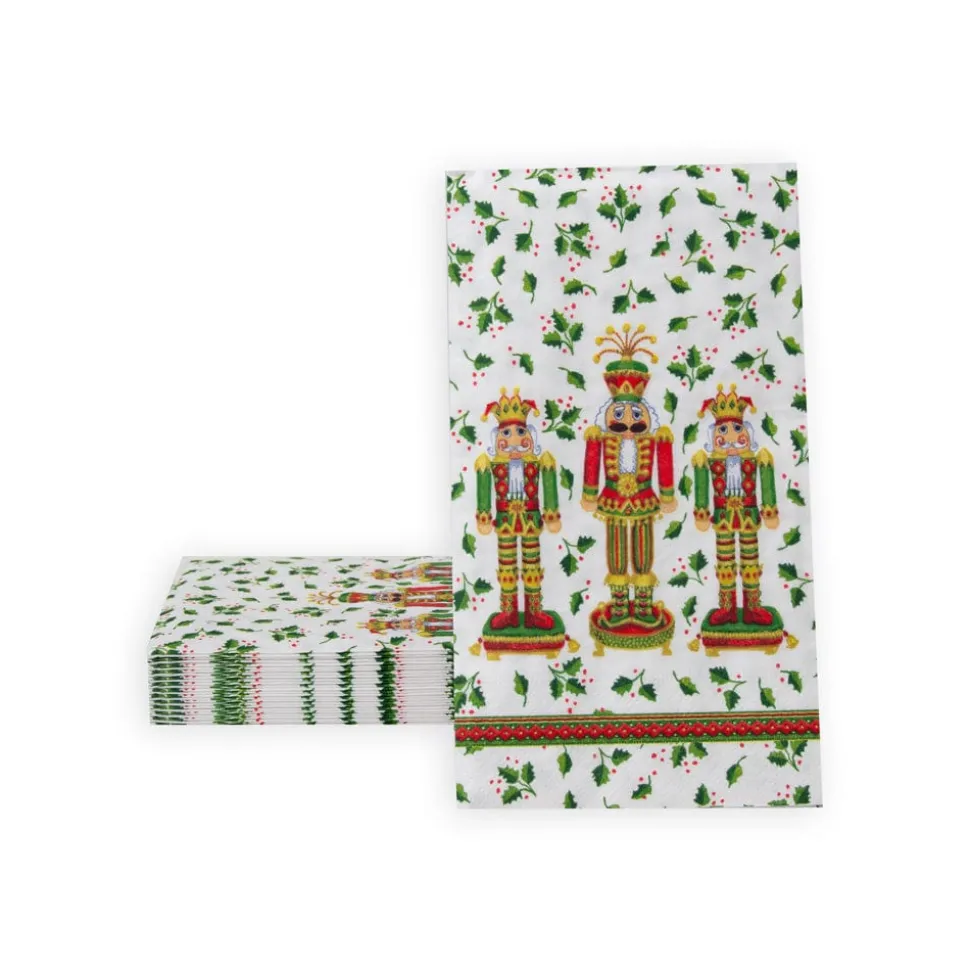 Nutcracker Christmas Guest Towel Napkins - 15 Per Package