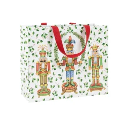 Nutcracker Christmas White Gift Bags
