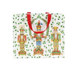 Nutcracker Christmas White Gift Bags