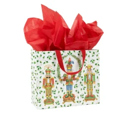 Nutcracker Christmas White Gift Bags