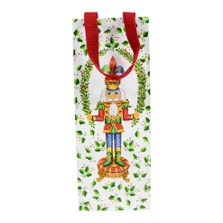 Nutcracker Christmas White Wine & Bottle Gift Bag - 1 Each