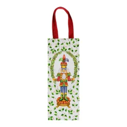 Nutcracker Christmas White Wine & Bottle Gift Bag - 1 Each