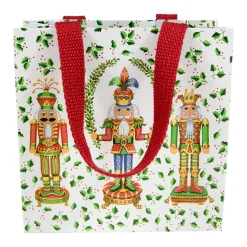 Nutcracker Christmas White Small Square Gift Bag - 1 Each