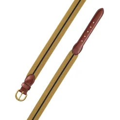 Ochre & Navy Belgian Stretch Belt