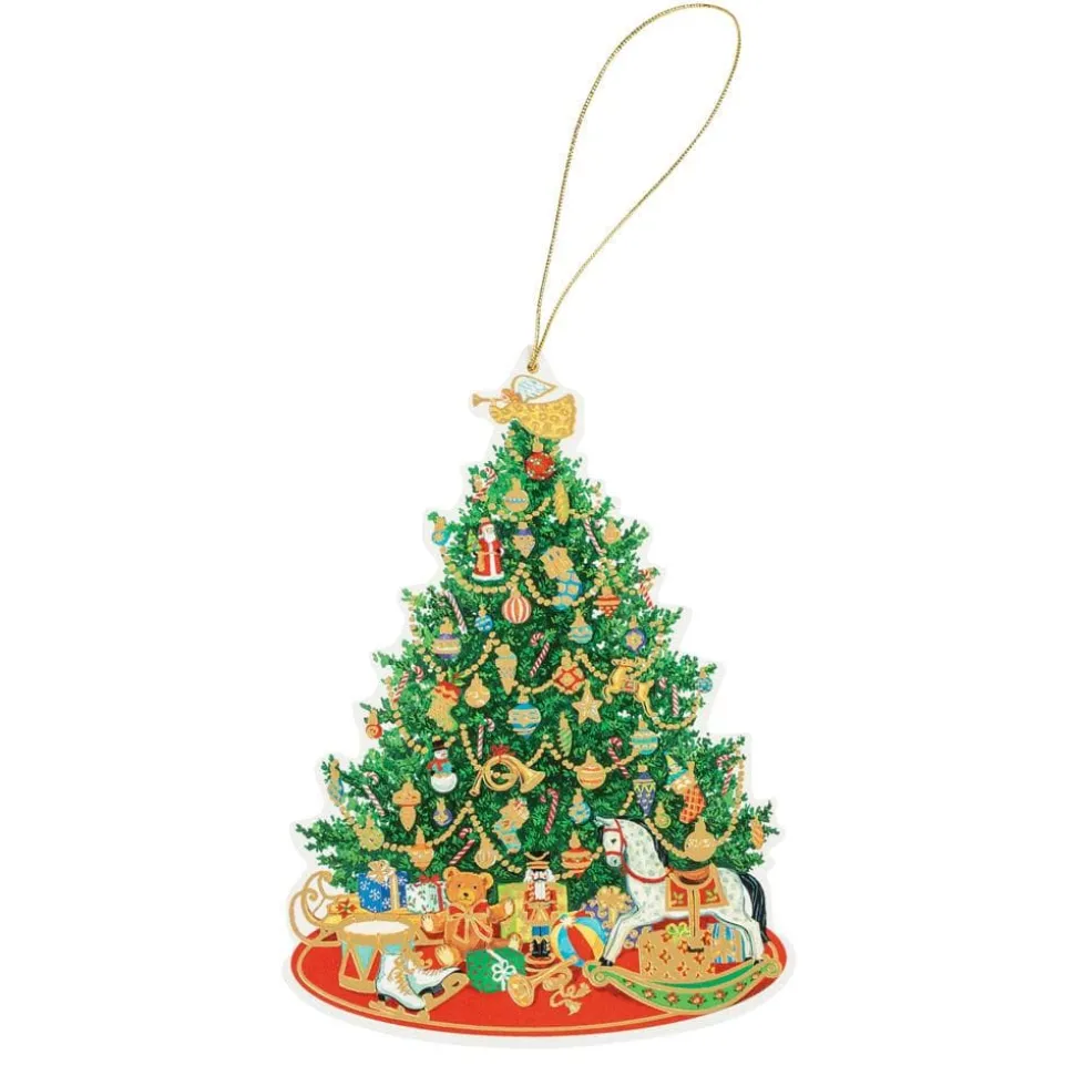 Oh Christmas Tree Decorative Die-Cut Gift Tag - 4 Per Package