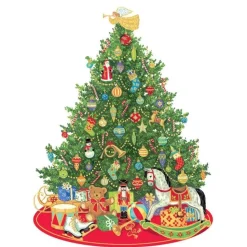 Oh Christmas Tree Decorative Die-Cut Gift Tag - 4 Per Package