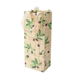 Olive Grove Wine & Bottle Gift Bag in Natural - 1 Each