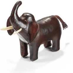 Omersa Leather Elephant- Miniature