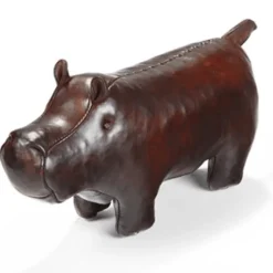 Omersa Leather Hippopotamus- Miniature