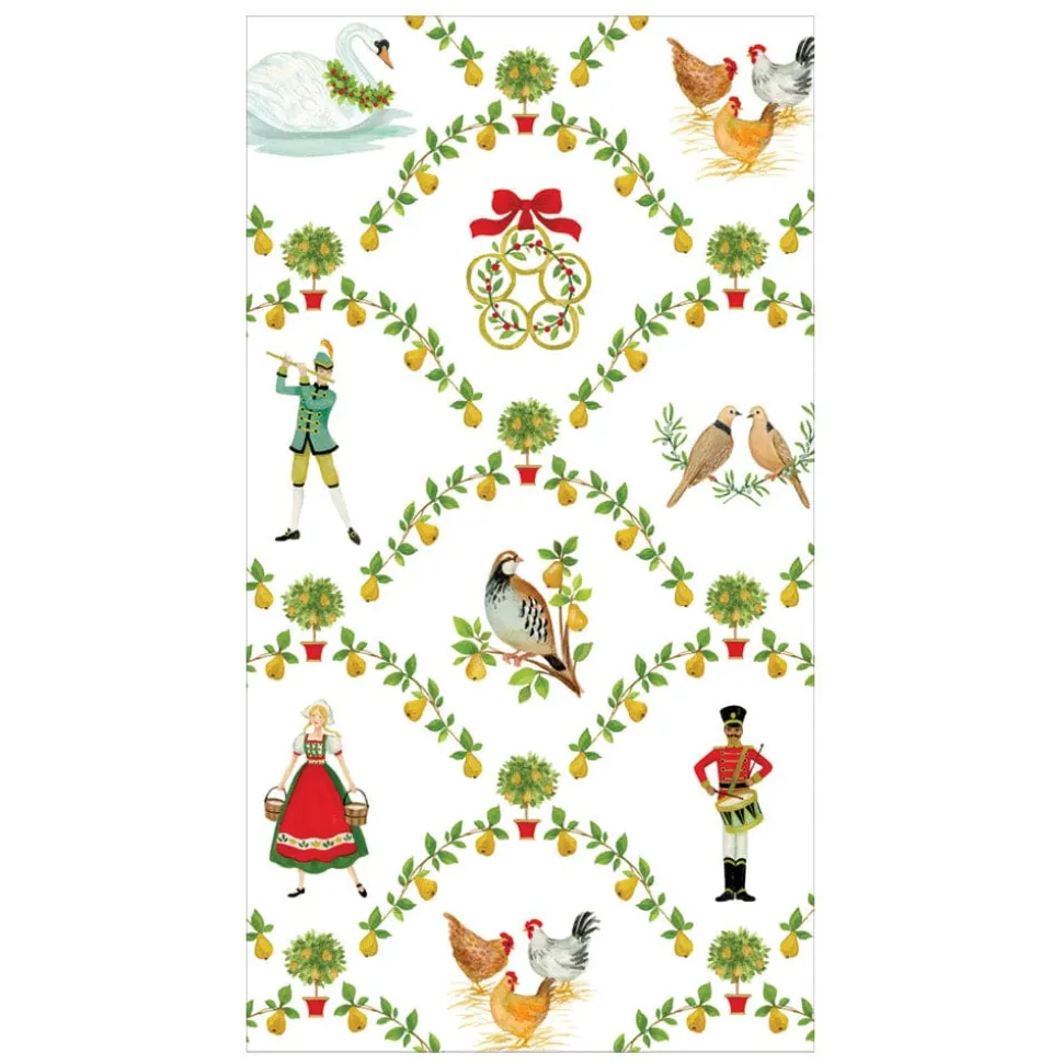 On The Twelfth Day Guest Towels - includes 15 Guest Towels