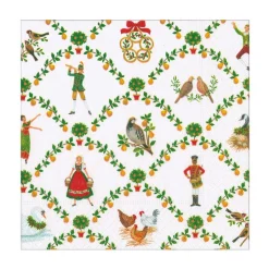 On The Twelfth Day Luncheon Napkins - includes 20 Luncheon Napkins