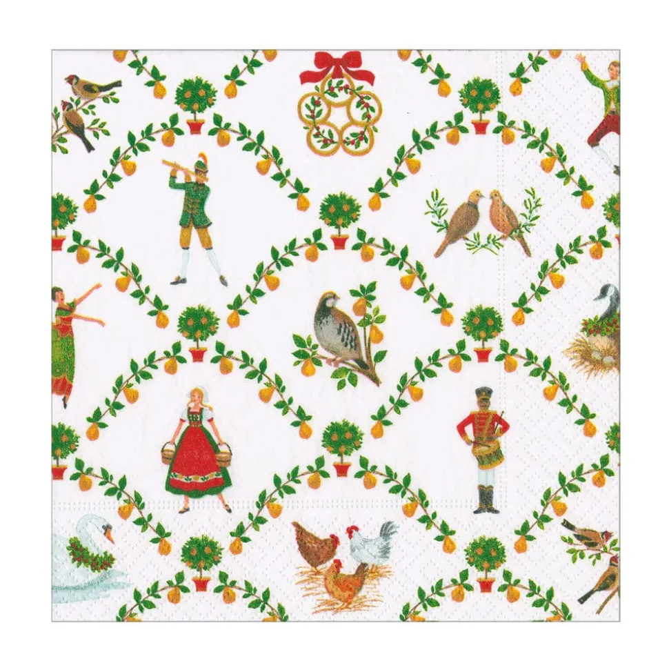 On The Twelfth Day Luncheon Napkins - includes 20 Luncheon Napkins