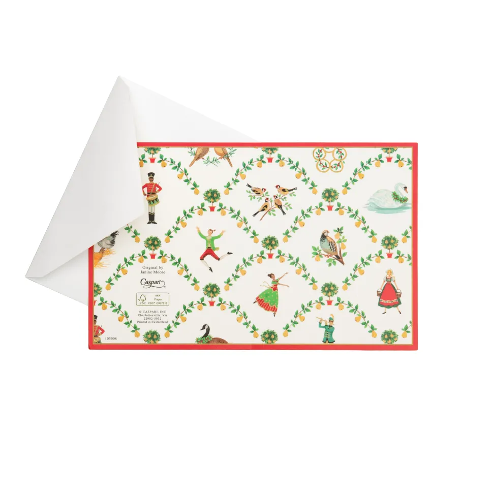On The Twelfth Day Petite Boxed Christmas Cards - includes 15 cards & envelopes