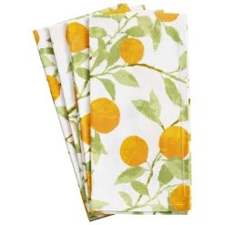 Orange Grove Cotton Dinner Napkins - Set of 4