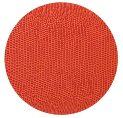 Orange Lizard Coaster Round 8-In Felt