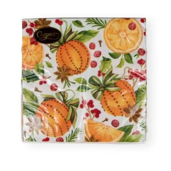 Orange Spice Paper Luncheon Napkins - 20 Per Package
