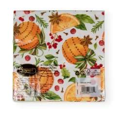 Orange Spice Paper Luncheon Napkins - 20 Per Package
