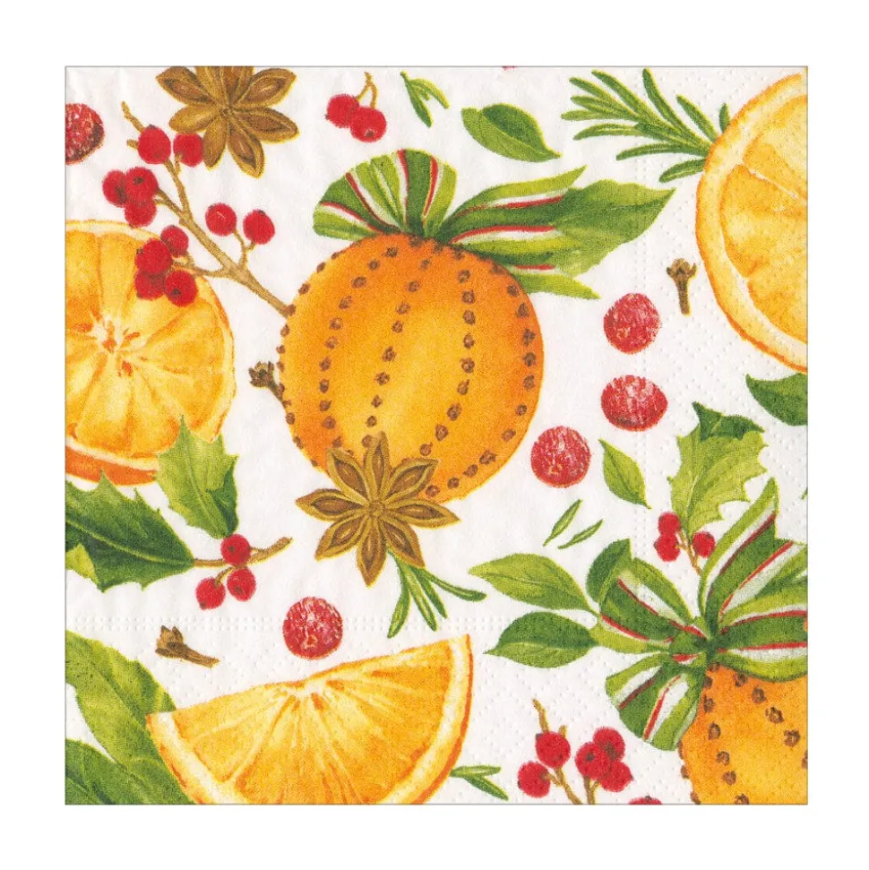 Orange Spice Paper Luncheon Napkins - 20 Per Package