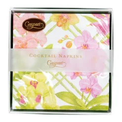 Orchid Conservatory Boxed Cocktail Napkins - 40 Per Box