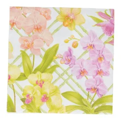 Orchid Conservatory Dinner Napkins - 20 Per Package