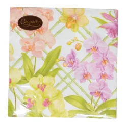 Orchid Conservatory Dinner Napkins - 20 Per Package