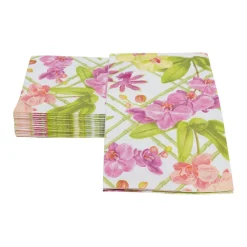 Orchid Conservatory Guest Towel Napkins - 15 Per Package