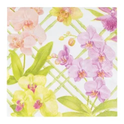 Orchid Conservatory Luncheon Napkins - 20 Per Package