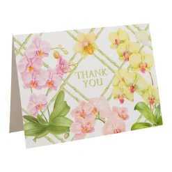 Orchid Conservatory Thank You Notes - 8 Note Cards & 8 Envelopes
