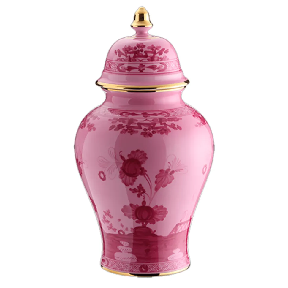 Oriente Italiano Potiche Vase in Porpora 12.5" - 1 Each