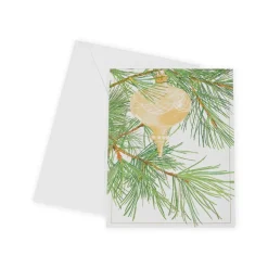 Ornament Among Pines Classic Boxed Christmas Cards - includes 15 cards & envelopes