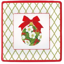 Ornament and Trellis Paper Dinner Plates - 8 Per Package