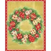 Ornament Wreath Classic Boxed Christmas Cards - includes 15 cards & envelopes