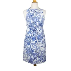 Pagoda Toile Blue & White Aprons - 1 Apron