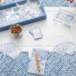 Pagoda Toile Bridge Score Pad - 1 Each