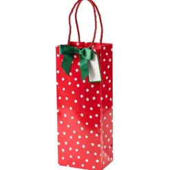 Painted Dots Wine & Bottle Gift Bag - 1 Each